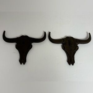 Vintage Iron 7” Longhorn Wall Decor